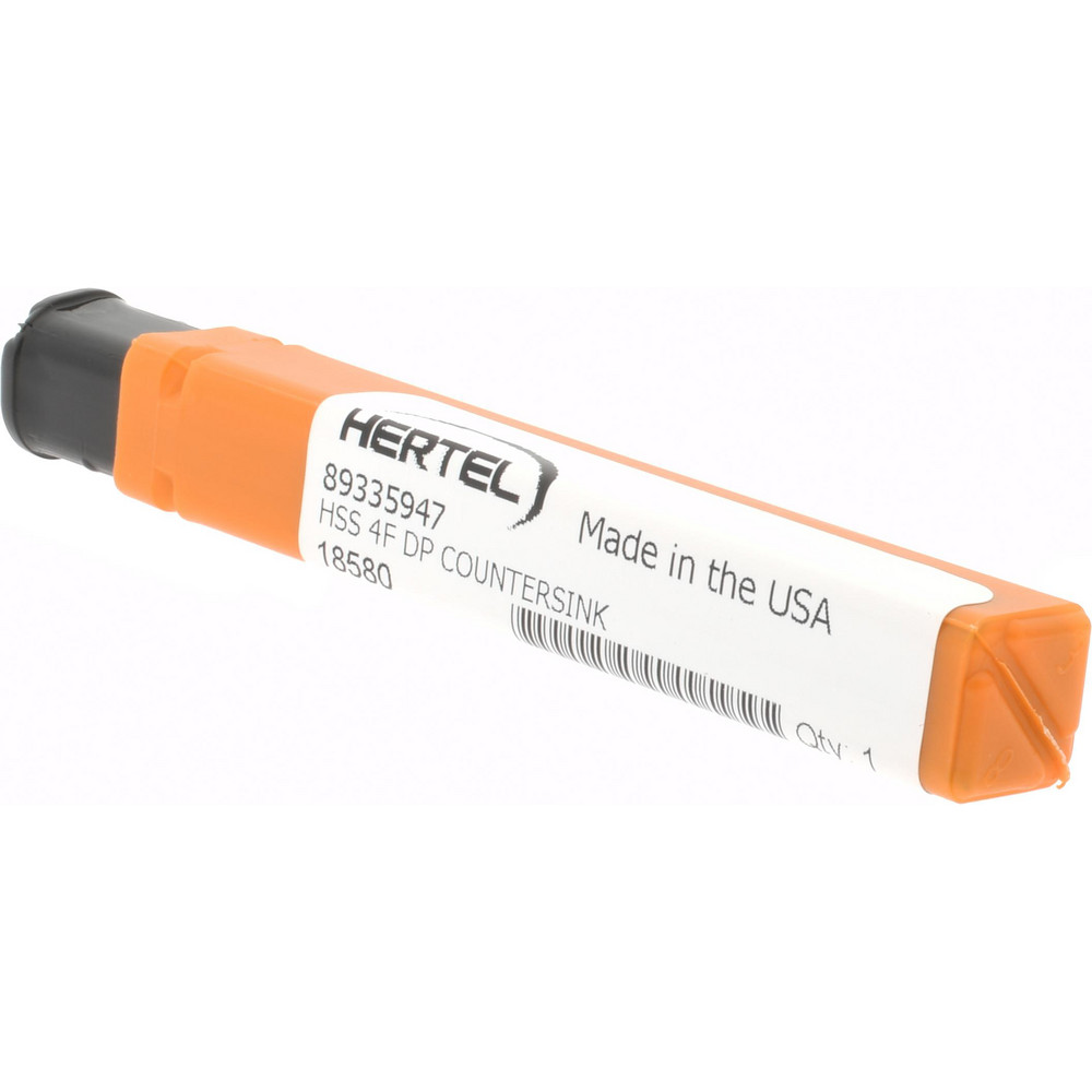 Hertel Countersink: 3/16" Head Dia, 60.00 deg Included Angle, 4 Flute, High-Speed Steel, Right Hand Cut - GX89335947