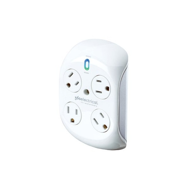 360 Electrical WHT 4Out Surg Protector - 36036-2CA6ES-C1
