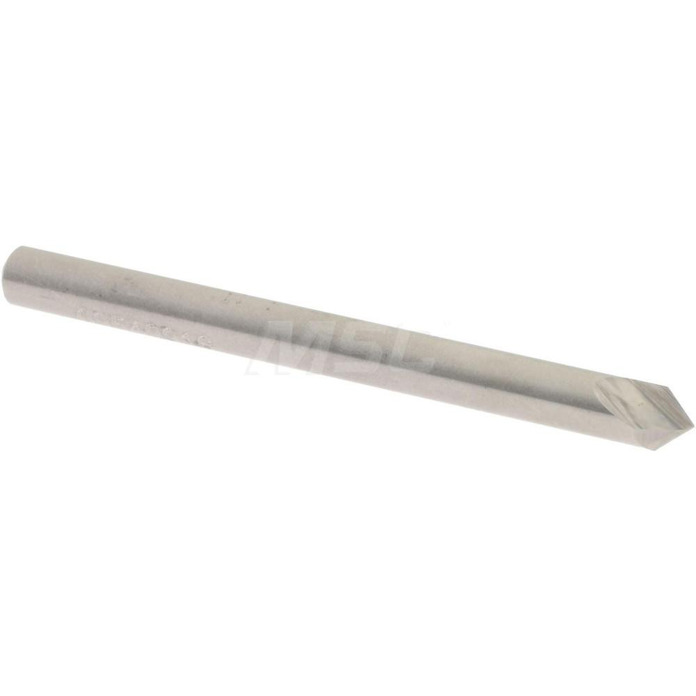 Accupro Chamfer Mill: 3/16" Dia, 3/16" Shank Dia, 82 deg, 2 Flute, Solid Carbide, Single End - 2500199