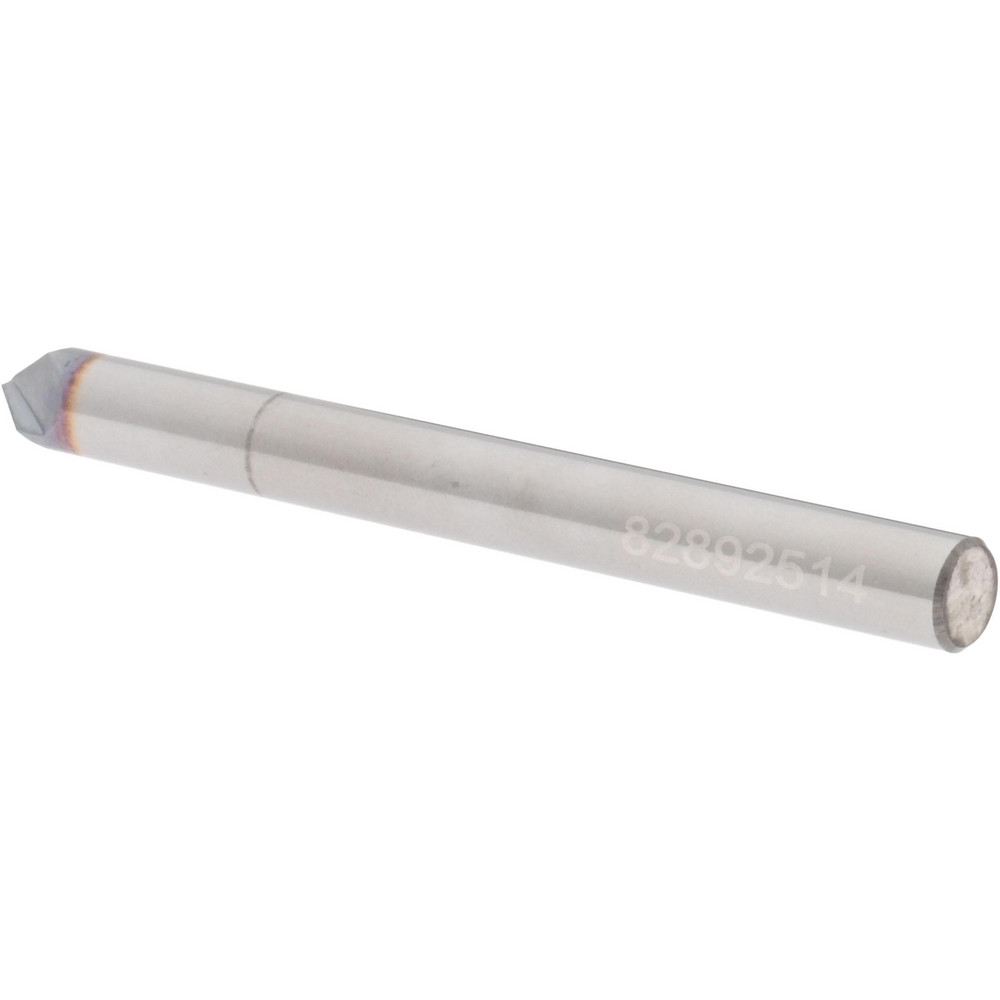 Accupro Chamfer Mill: 3/16" Dia, 3/16" Shank Dia, 82 deg, 2 Flute, Solid Carbide, Single End - 2500199