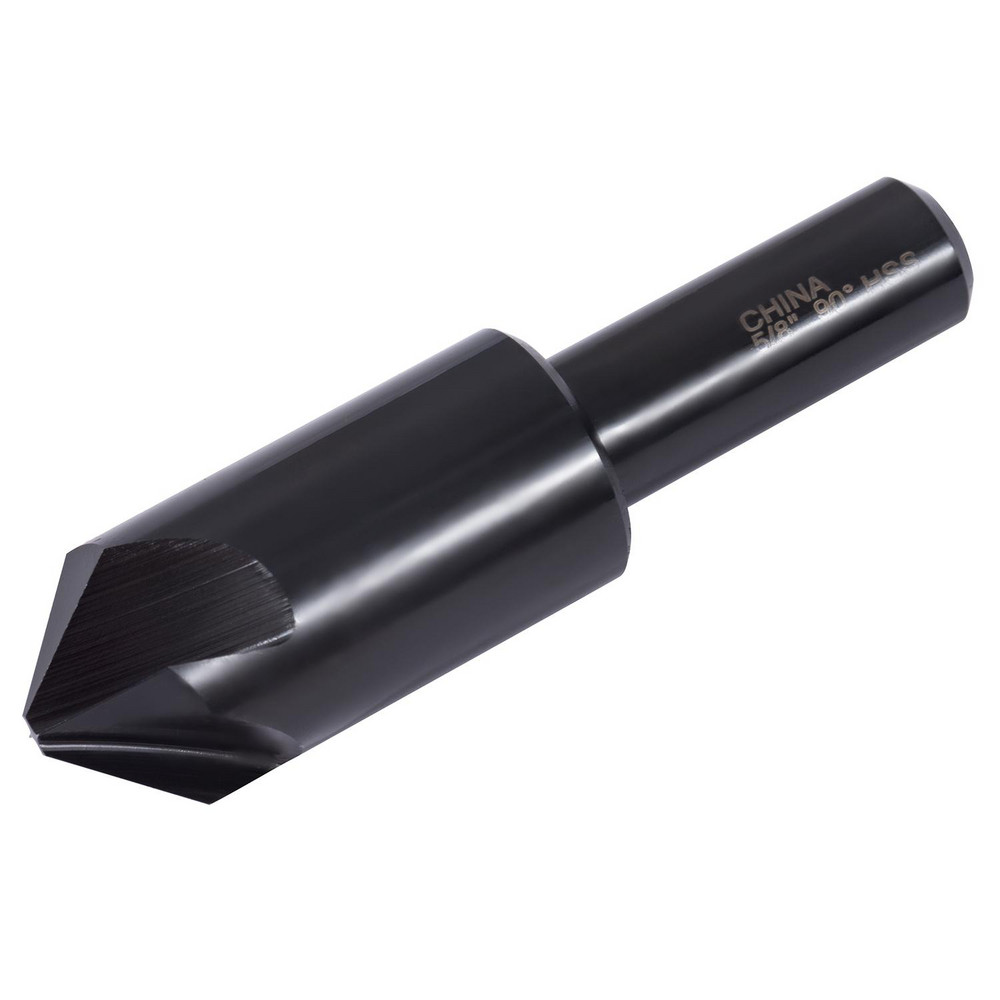 Hertel Countersink: 5/8" Head Dia, 90.00 deg Included Angle, 4 Flute, High-Speed Steel, Right Hand Cut - GX89330179