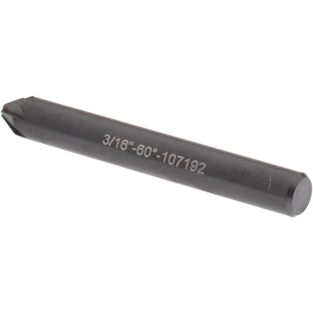 Hertel Countersink: 3/16" Head Dia, 60.00 deg Included Angle, 6 Flute, High-Speed Steel - GX89330732