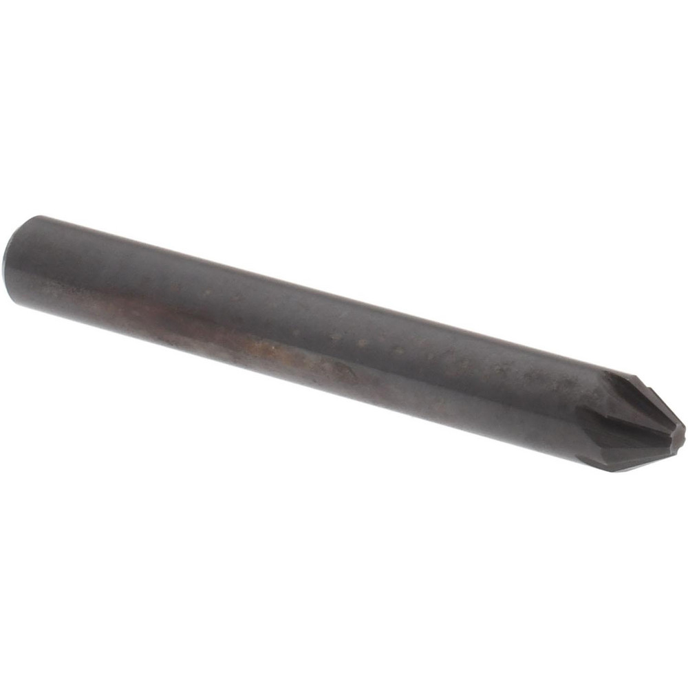 Hertel Countersink: 3/16" Head Dia, 60.00 deg Included Angle, 6 Flute, High-Speed Steel - GX89330732