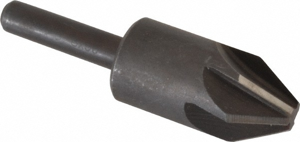Keo Countersink: 5/8" Head Dia, 60.00 deg Included Angle, 6 Flute, High-Speed Steel, Right Hand Cut - 919-000-311