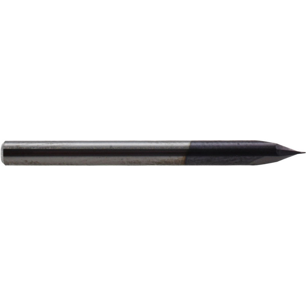Harvey Tool Chamfer Mill: 1/8" Dia, 1/8" Shank Dia, 50 deg, 2 Flute, Solid Carbide, Single End - 18725-C3