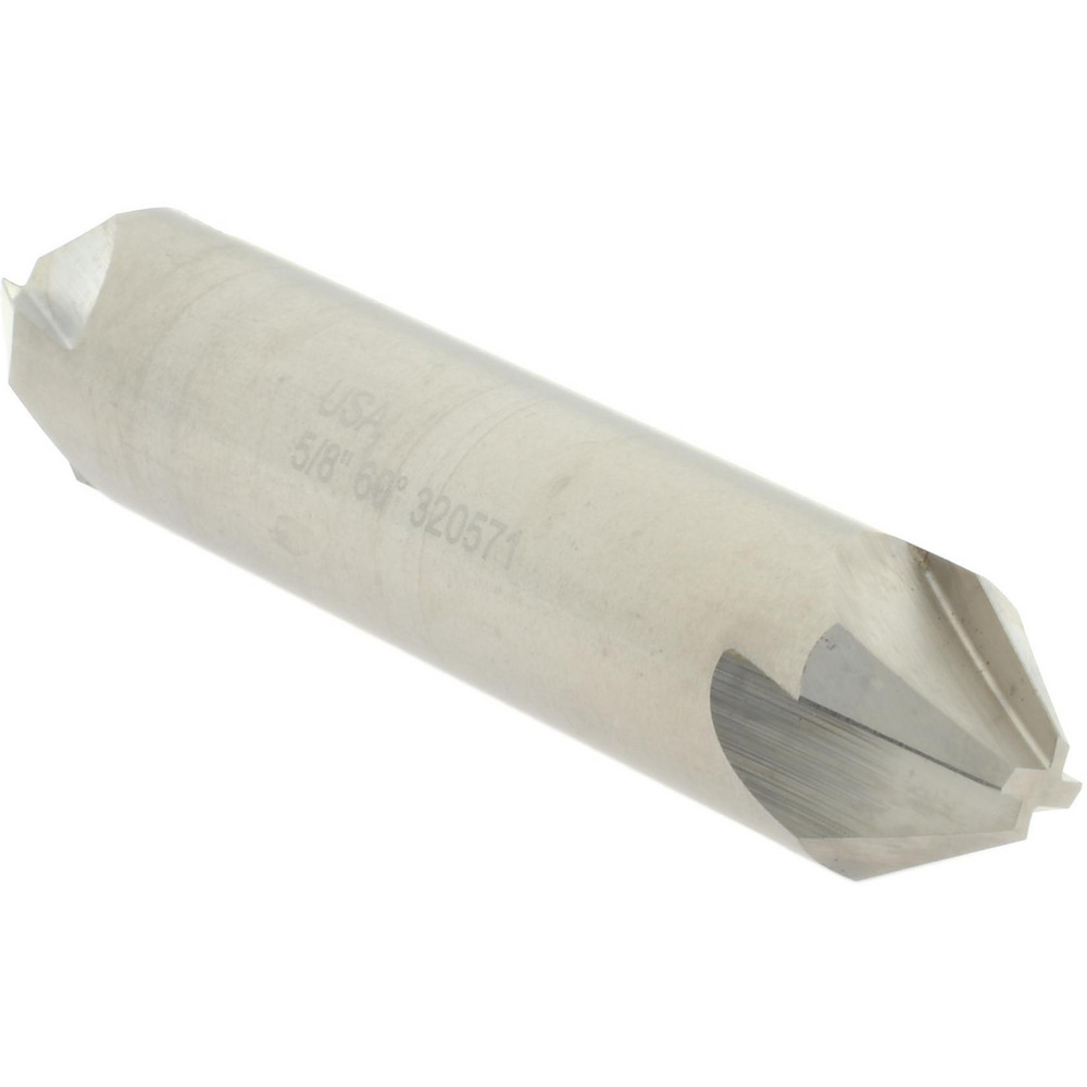 Hertel Countersink: 5/8" Head Dia, 60.00 deg Included Angle, 4 Flute, High-Speed Steel - 18783