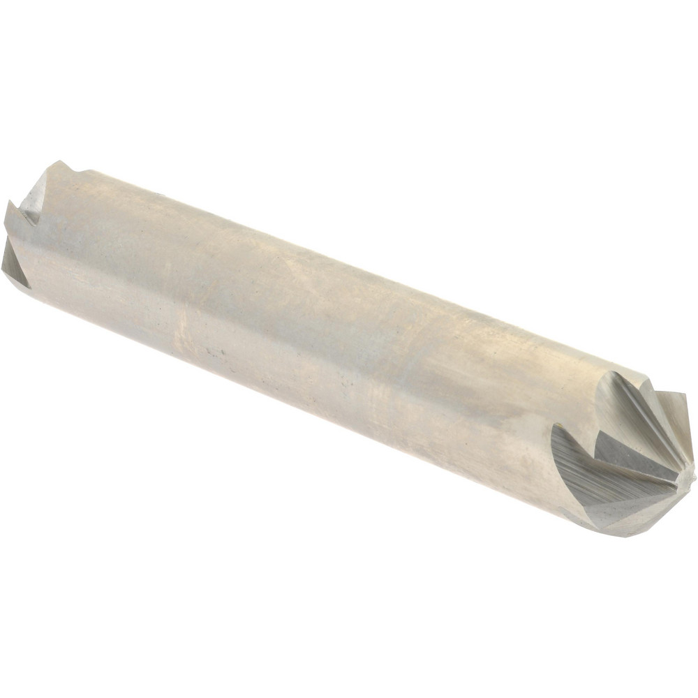 Hertel Countersink: 1/2" Head Dia, 100.00 deg Included Angle, 6 Flute, High-Speed Steel, Right Hand Cut - GX89331300