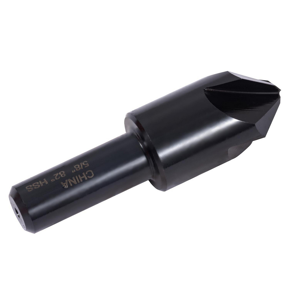Hertel Countersink: 5/8" Head Dia, 82.00 deg Included Angle, 4 Flute, High-Speed Steel, Right Hand Cut - GX89336721