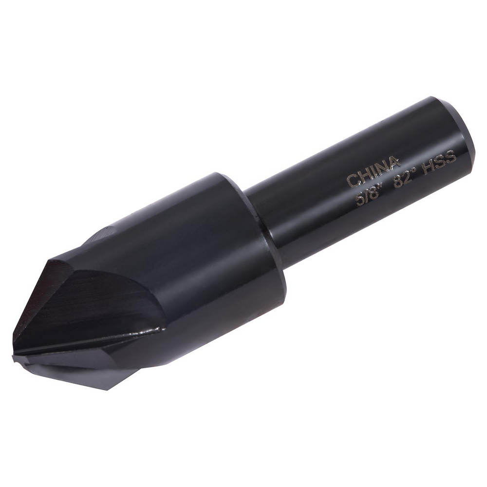 Hertel Countersink: 5/8" Head Dia, 82.00 deg Included Angle, 4 Flute, High-Speed Steel, Right Hand Cut - GX89336721