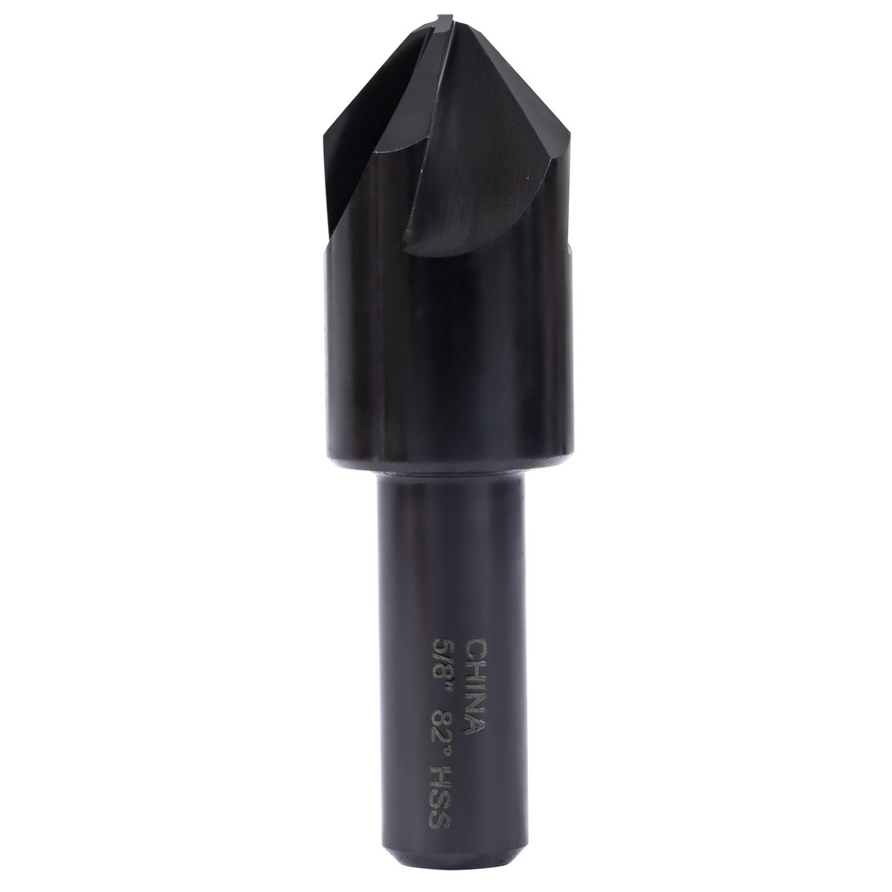 Hertel Countersink: 5/8" Head Dia, 82.00 deg Included Angle, 4 Flute, High-Speed Steel, Right Hand Cut - GX89336721