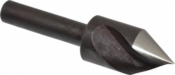 Cleveland Countersink: 1/2" Head Dia, 60.00 deg Included Angle, 1 Flute, High-Speed Steel, Right Hand Cut - C46113