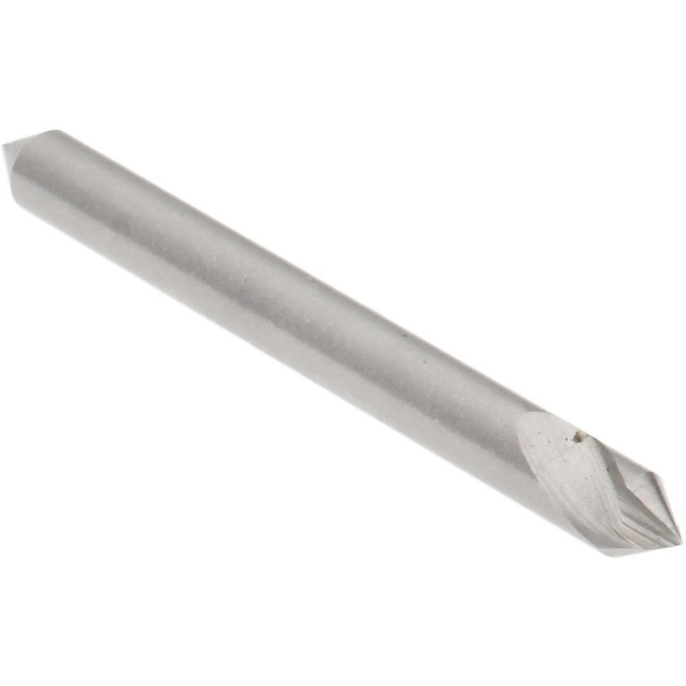 Hertel Countersink: 1/8" Head Dia, 60.00 deg Included Angle, 1 Flute, High-Speed Steel, Right Hand Cut - GX89340038