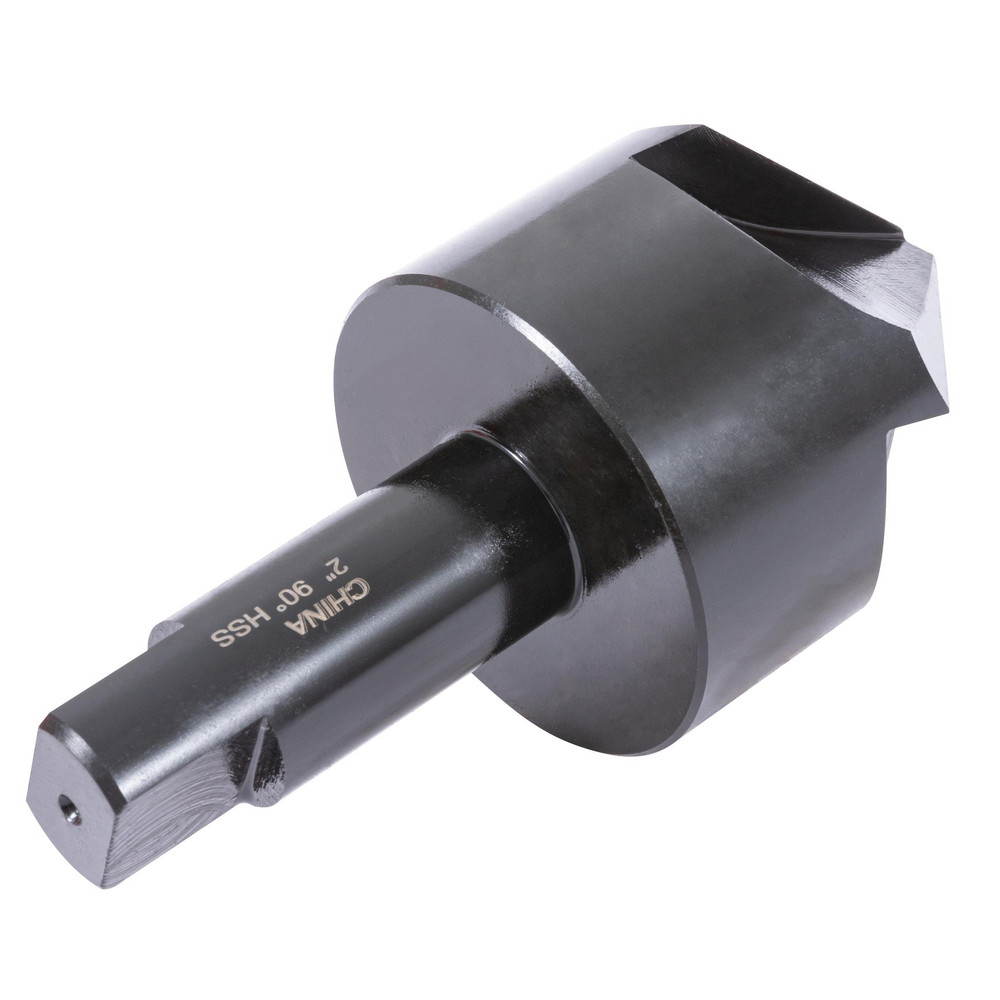 Hertel Countersink: 2" Head Dia, 90.00 deg Included Angle, 4 Flute, High-Speed Steel, Right Hand Cut - GX89330195