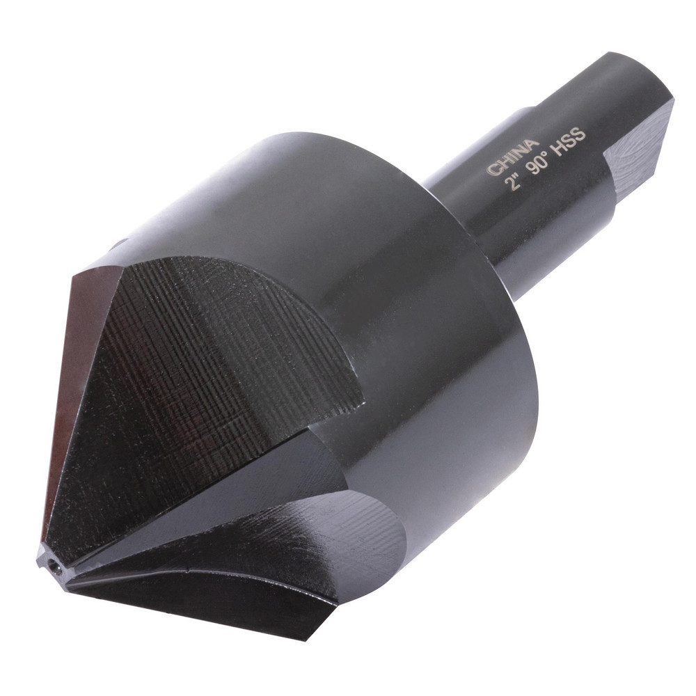 Hertel Countersink: 2" Head Dia, 90.00 deg Included Angle, 4 Flute, High-Speed Steel, Right Hand Cut - GX89330195