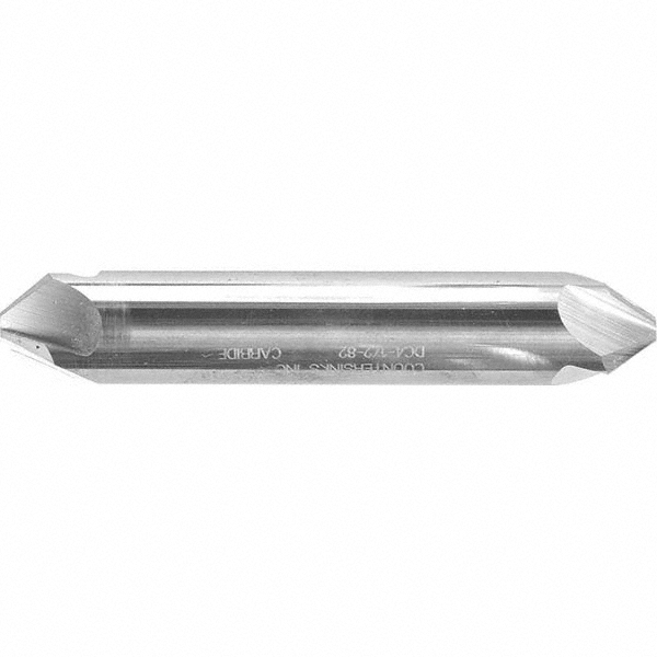 Hertel Countersink: 3/8" Head Dia, 90.00 deg Included Angle, 4 Flute, Solid Carbide, Right Hand Cut - 334-305070