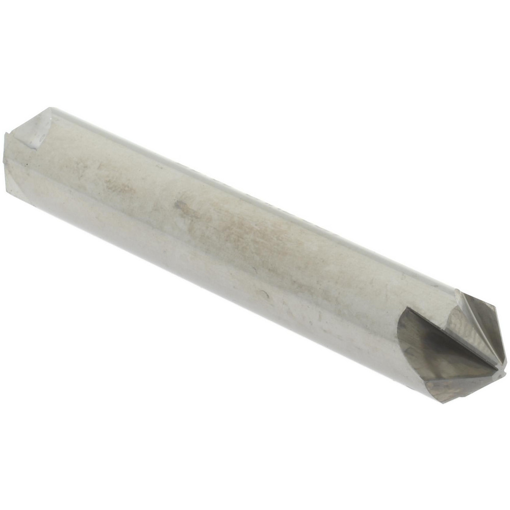Hertel Countersink: 3/8" Head Dia, 90.00 deg Included Angle, 4 Flute, Solid Carbide, Right Hand Cut - 334-305070
