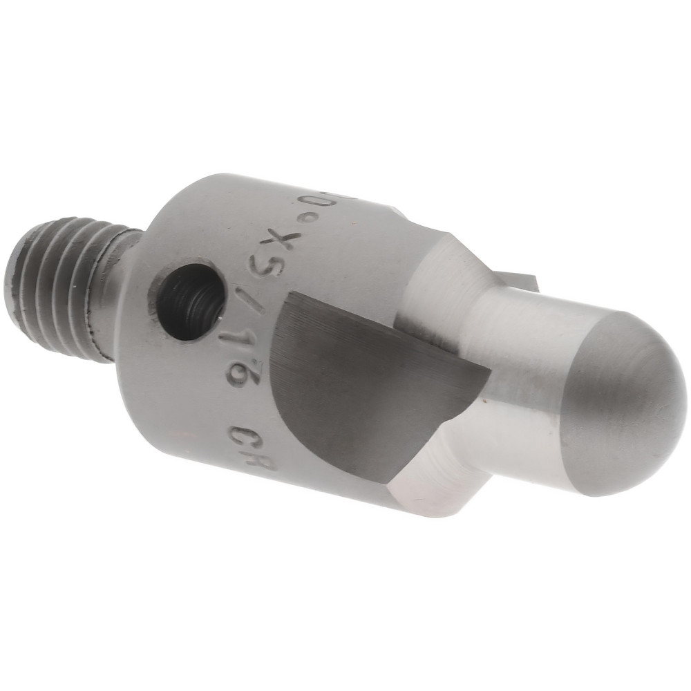 Made in USA 2-1/2" OAL, 1/2" Head Dia, 3 Flute, 100° Incl Angle, Integral Pilot, Adjustable Stop Countersink - 152-3-100-.3125