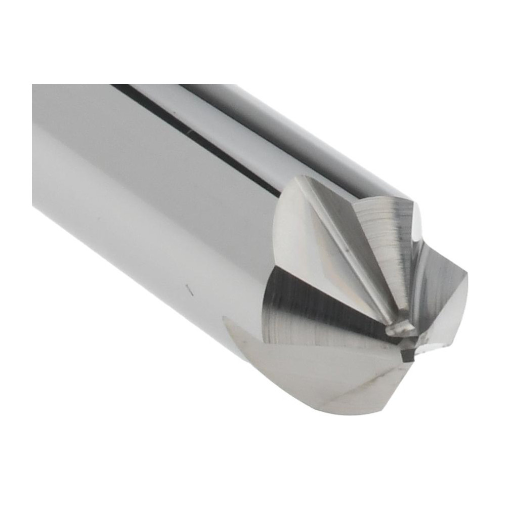 ProMax Chamfer Mill: 3/8" Dia, 3/8" Shank Dia, 90 deg, 4 Flute, Solid Carbide, Double End - 135-02430