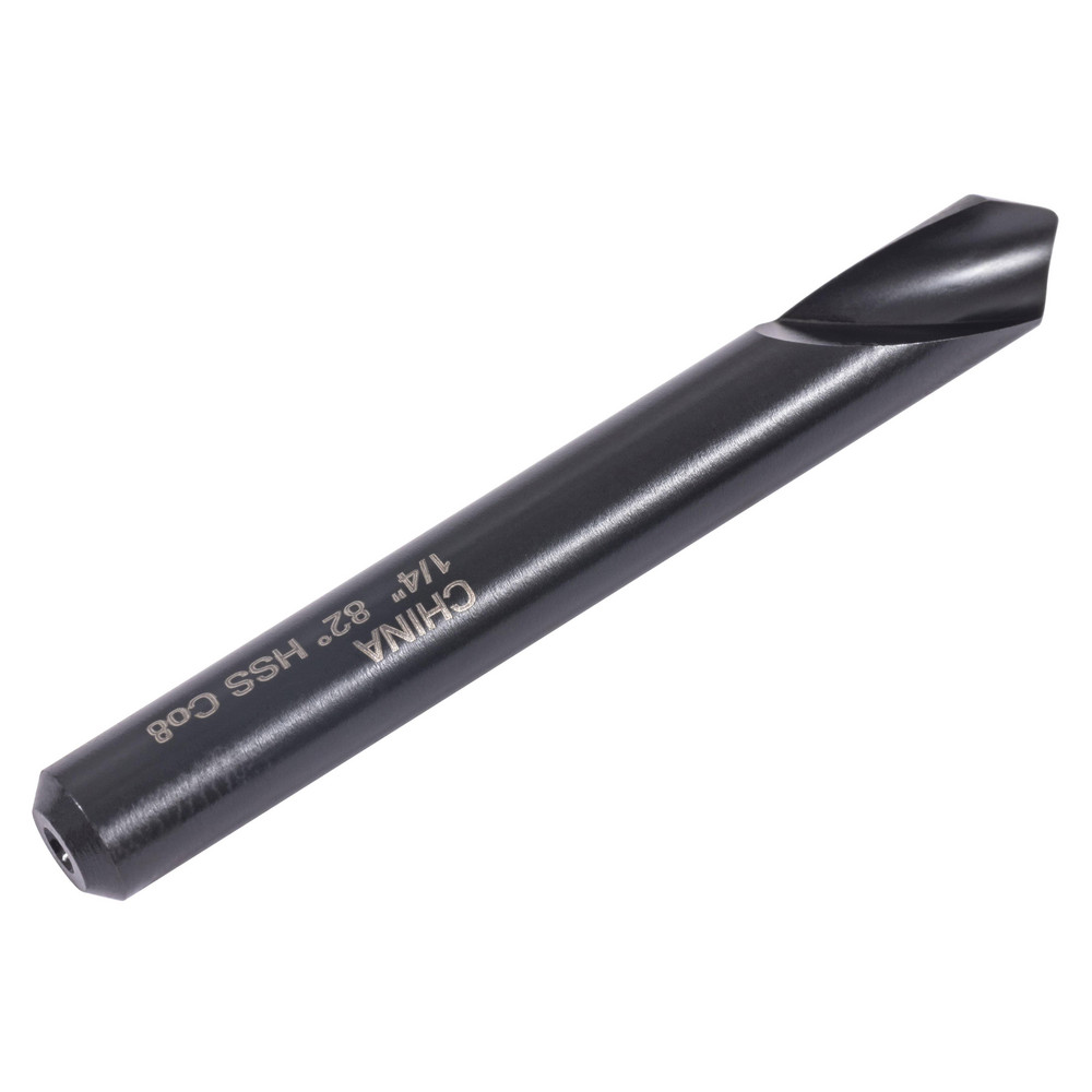 Hertel Countersink: 1/4" Head Dia, 82.00 deg Included Angle, 4 Flute, Solid Carbide, Right Hand Cut - 334-003060