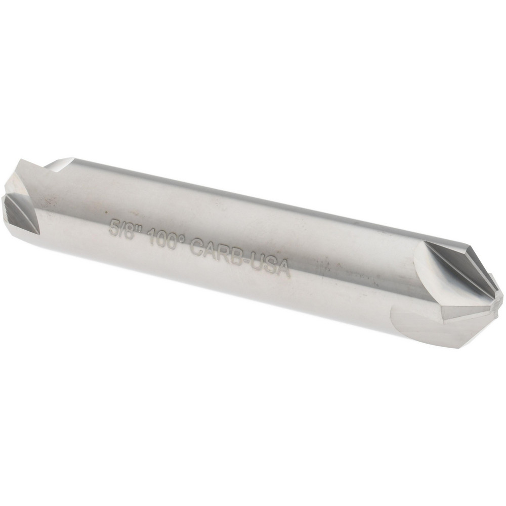Hertel Countersink: 5/8" Head Dia, 100.00 deg Included Angle, 4 Flute, Solid Carbide, Right Hand Cut - 334-207080