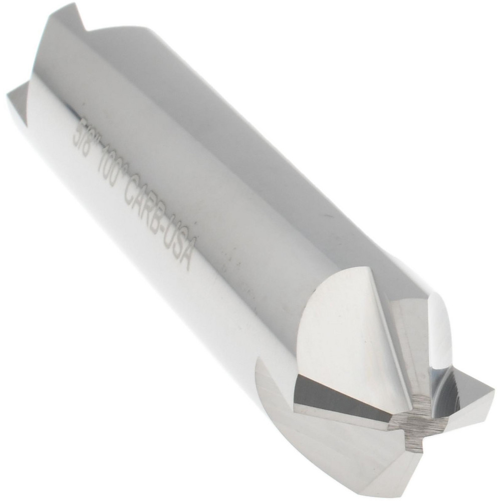 Hertel Countersink: 5/8" Head Dia, 100.00 deg Included Angle, 4 Flute, Solid Carbide, Right Hand Cut - 334-207080