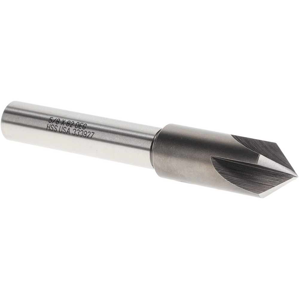 Titan USA Countersink: 82.00 deg Included Angle, 4 Flute, High-Speed Steel, Right Hand Cut - CD52240