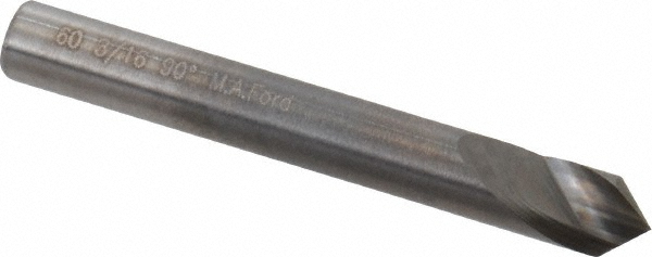 Hertel Countersink: 3/16" Head Dia, 90.00 deg Included Angle, 1 Flute, Solid Carbide, Right Hand Cut - 331-202070