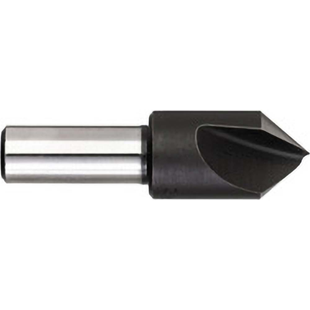 Titan USA Countersink: 1" Head Dia, 60.00 deg Included Angle, 1 Flute, High-Speed Steel, Right Hand Cut - CD50505