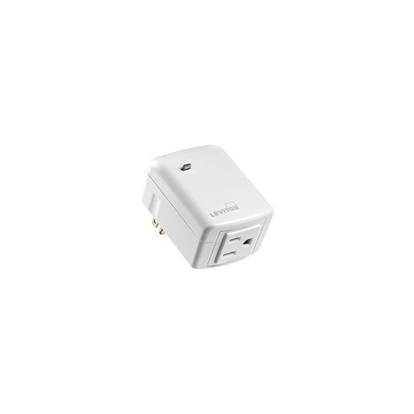 Leviton Leviton Decora Smart R51-DZPA1-1RW Plug-In Outlet, 15 A, 120 V, White - R51-DZPA1-1RW