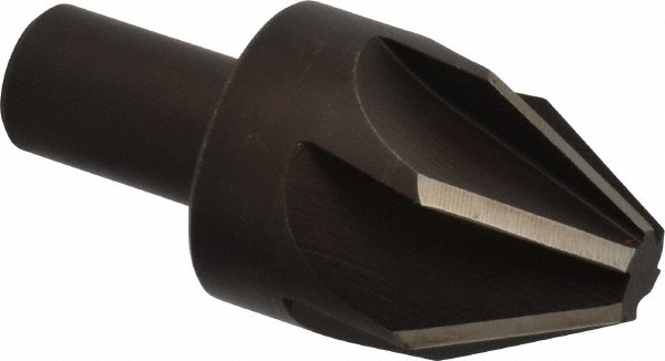 Value Collection Countersink: 1-1/2" Head Dia, 60.00 deg Included Angle, 6 Flute, Cobalt Steel, Right Hand Cut - SC2160132