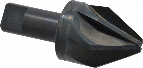 Value Collection Countersink: 1-1/2" Head Dia, 60.00 deg Included Angle, 6 Flute, Cobalt Steel, Right Hand Cut - SC2160132