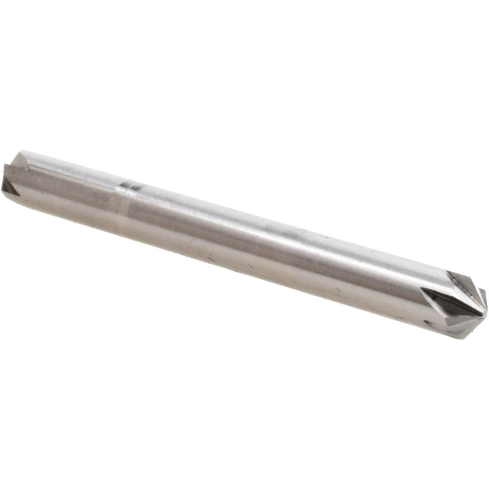 Hertel Countersink: 3/16" Head Dia, 110.00 deg Included Angle, 4 Flute, High-Speed Steel - 18732