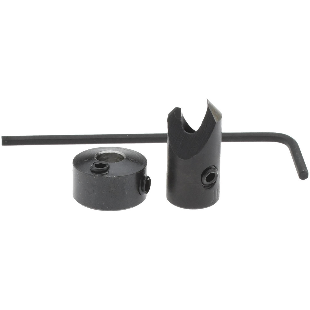 Vernon 1" Cutter Dia, 11/16" Drill Compatibility, 3/8" Collar Thickness, Adjustable Depth Drill Countersink - CCH-CCH6870