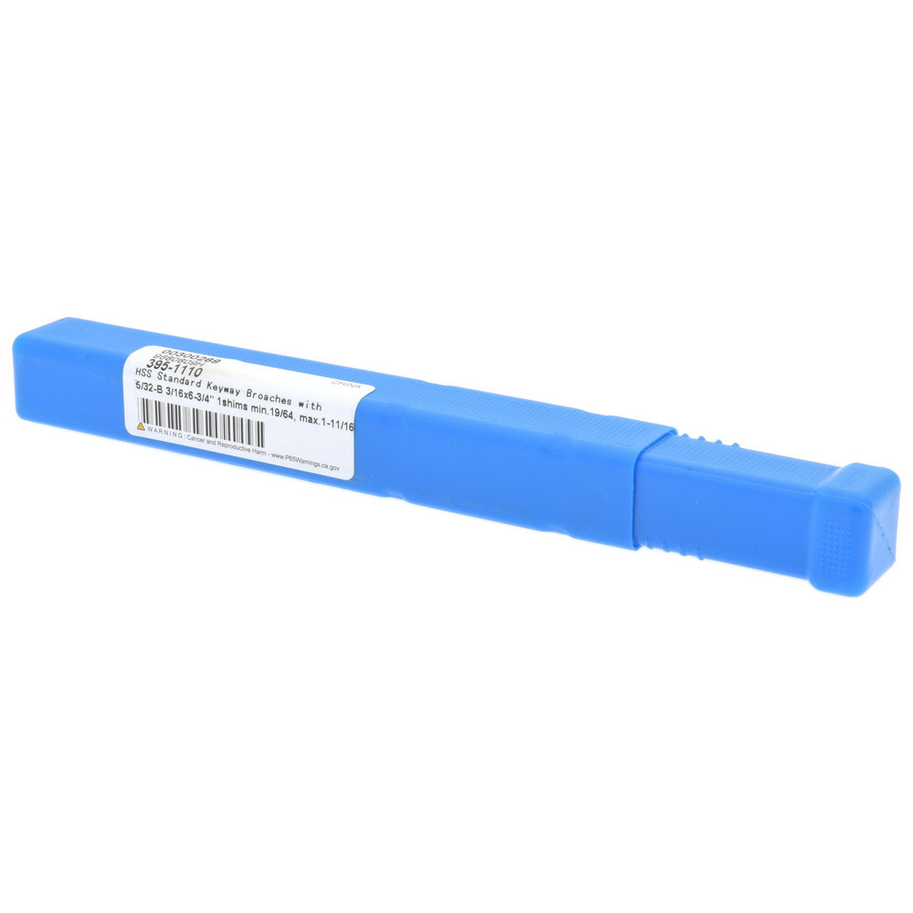 Value Collection Keyway Broach: Style B, High Speed Steel, 5/32" Wide - 395-1110
