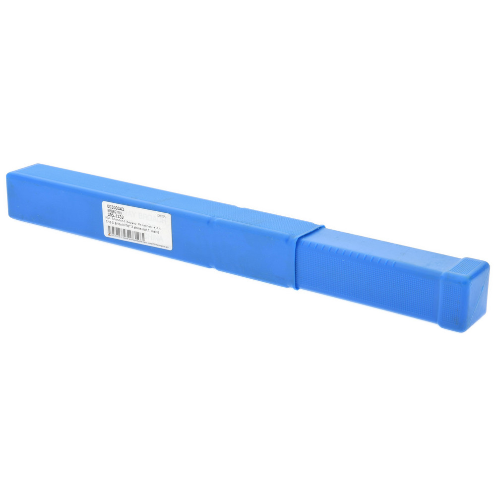 Value Collection Keyway Broach: Style D, High Speed Steel, 7/16" Wide - 395-1332