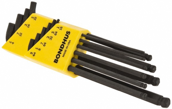 Dumont Minute Man 12 Piece, 5/16 to 1/2" Keyway Width, Style D Keyway Broach Set - 11127