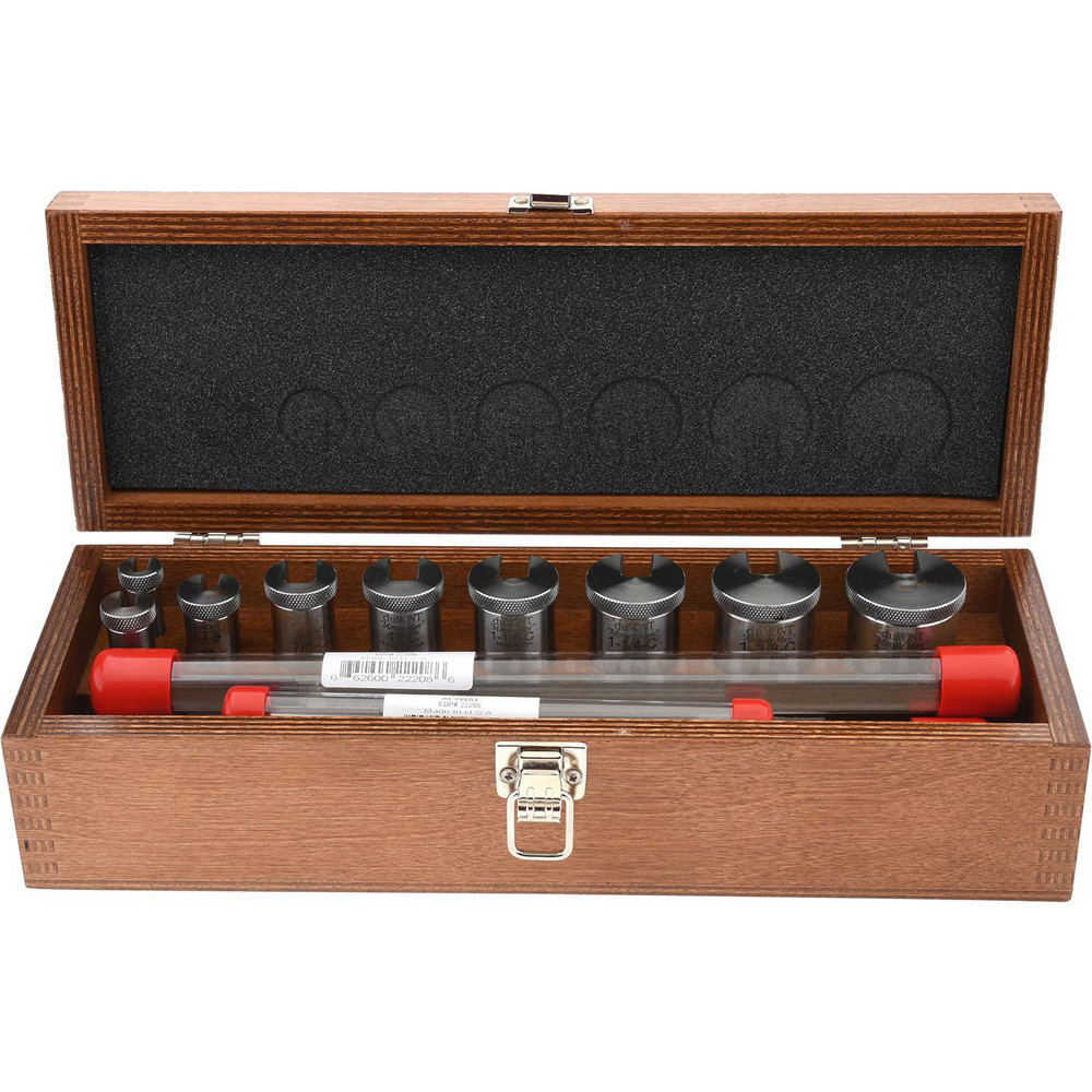 Dumont Minute Man 12 Piece, 1/8 to 1/4" Keyway Width, Style B & C Keyway Broach Set - 11112