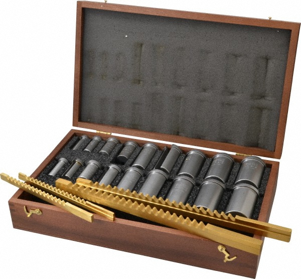 Value Collection 18 Piece, 1/8 to 3/8" Keyway Width, Style B & C Keyway Broach Set - 1395-0719