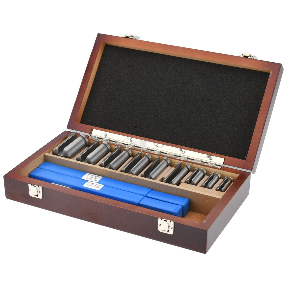 Dumont Minute Man 22 Piece, 1/8 to 3/8" Keyway Width, Style B & C Keyway Broach Set - 11320