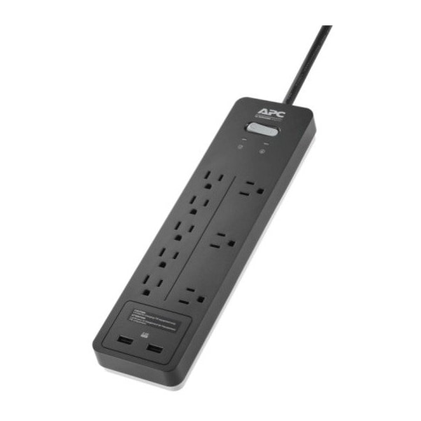 Apc SurgeArrest 8-Outlet 2-USB Home/Office Surge Protector w/6 ft. Cord - PH8U2