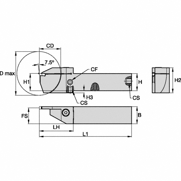 Dumont Minute Man 5mm x 6-1/2" Overall Length, 0.2047" Pilot Hole Dia, Square Broach - 66631
