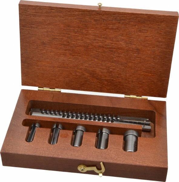 Value Collection 8 Piece, 1/16 to 1/8" Keyway Width, Style A Keyway Broach Set - 1395-0109