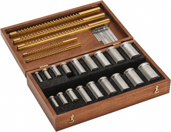 Dumont Minute Man 23 Piece, 1/8 to 3/8" Keyway Width, Style B & C Keyway Broach Set - 11321