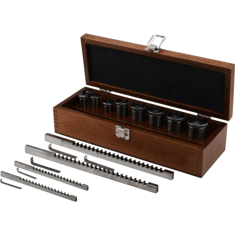 Value Collection 30 Piece, 1/8 to 3/8" Keyway Width, Style B & C Keyway Broach Set - 1395-0730