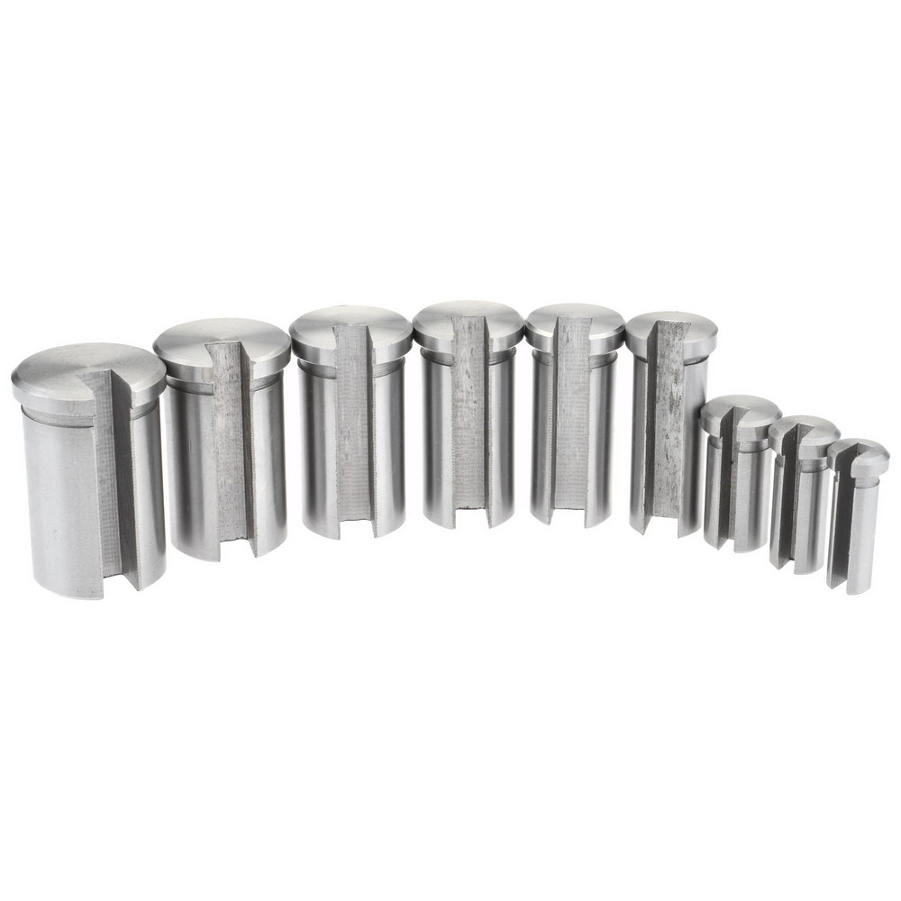 Value Collection 15 Piece, 1/8 to 1/4" Keyway Width, Style B & C Keyway Broach Set - 1395-0717