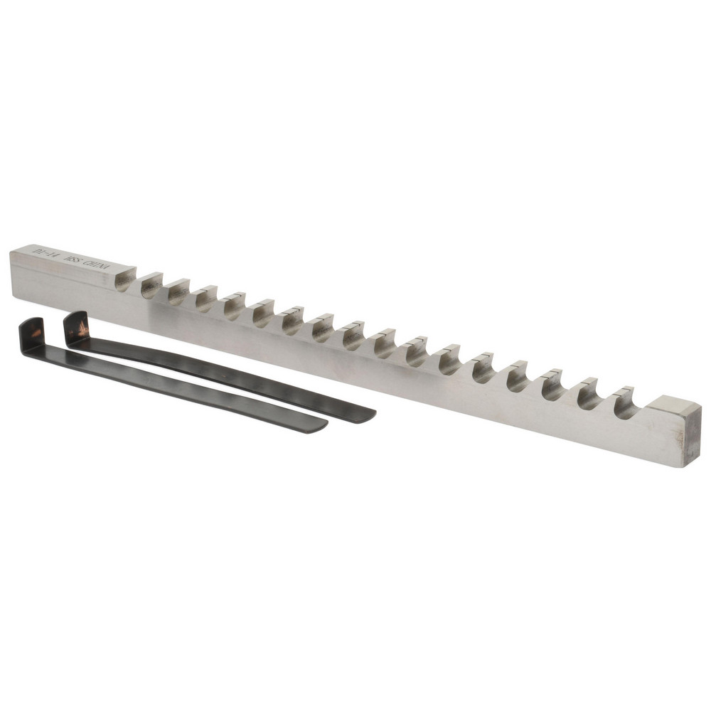 Dumont Minute Man 20 Piece, 1/2 to 3/4" Keyway Width, Style D & E Keyway Broach Set - 11135