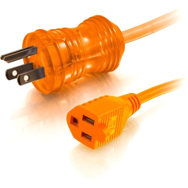 C2G SJT Extension Cord, 16 AWG, Orange, 25 ft - 48074