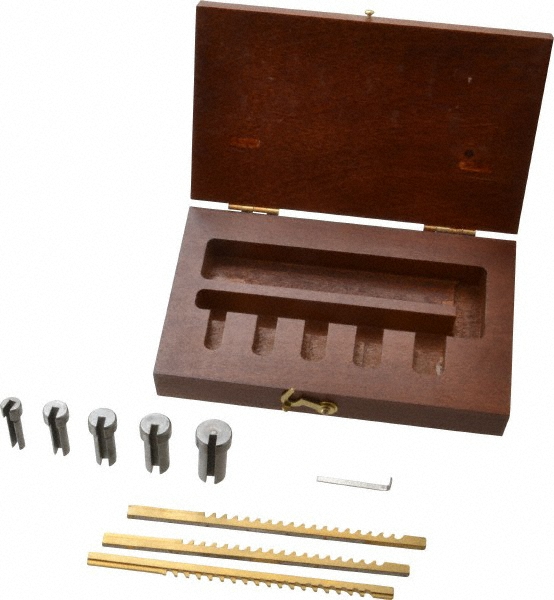 Dumont Minute Man 8 Piece, 1/16 to 1/8" Keyway Width, Style A Keyway Broach Set - 11301