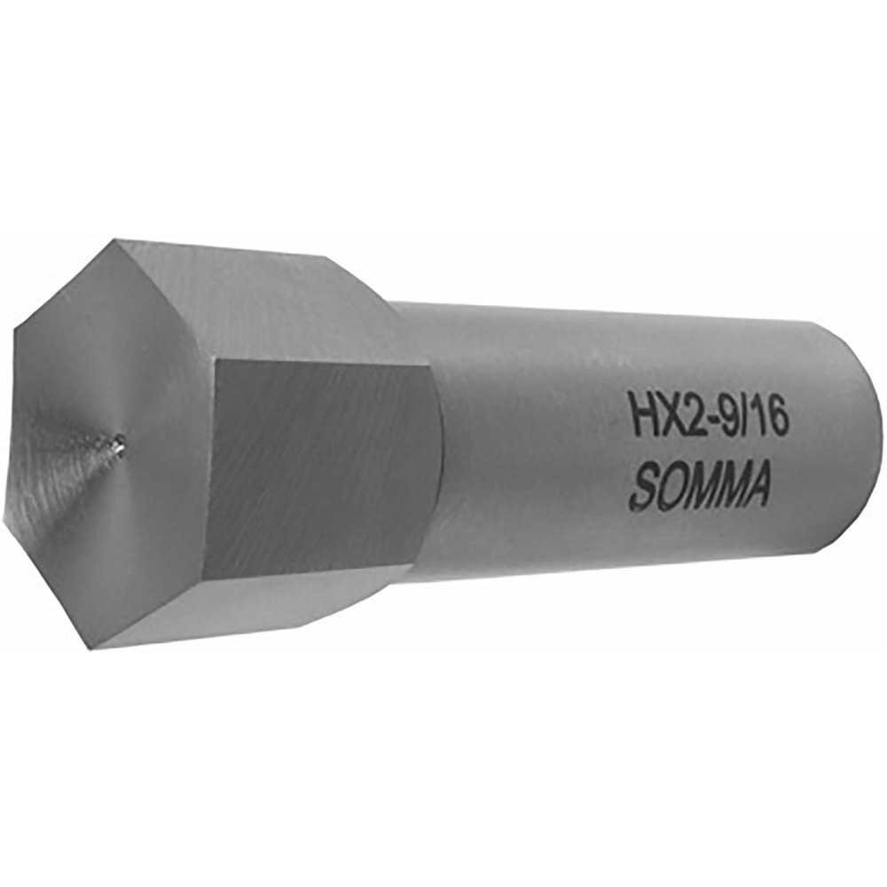 Somma Tool Co. Hexagon Broaches: 2.00, High-Speed Steel, Bright/Uncoated, Uncoated - HX00-2.0-F