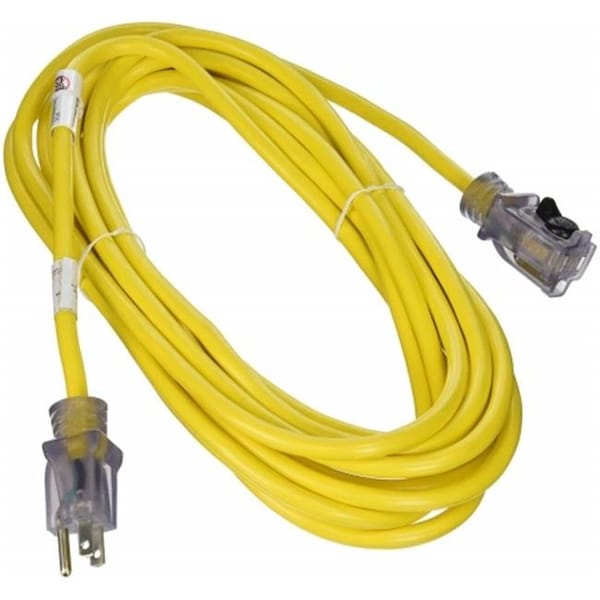 Prime SJTW Locking Extension Cord, 14 AWG, Outdoor, 14/3, 25 ft - ECPL511725